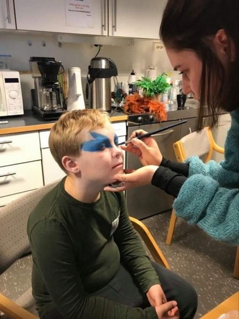 I Sminken før forestilling