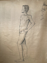 Tegning fra Aktmodell-jobb