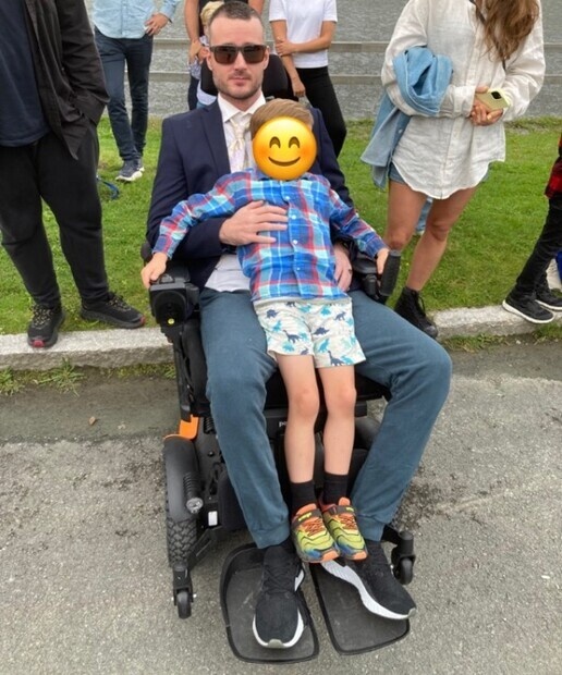 Privat bilde ved skolestart høsten 2024